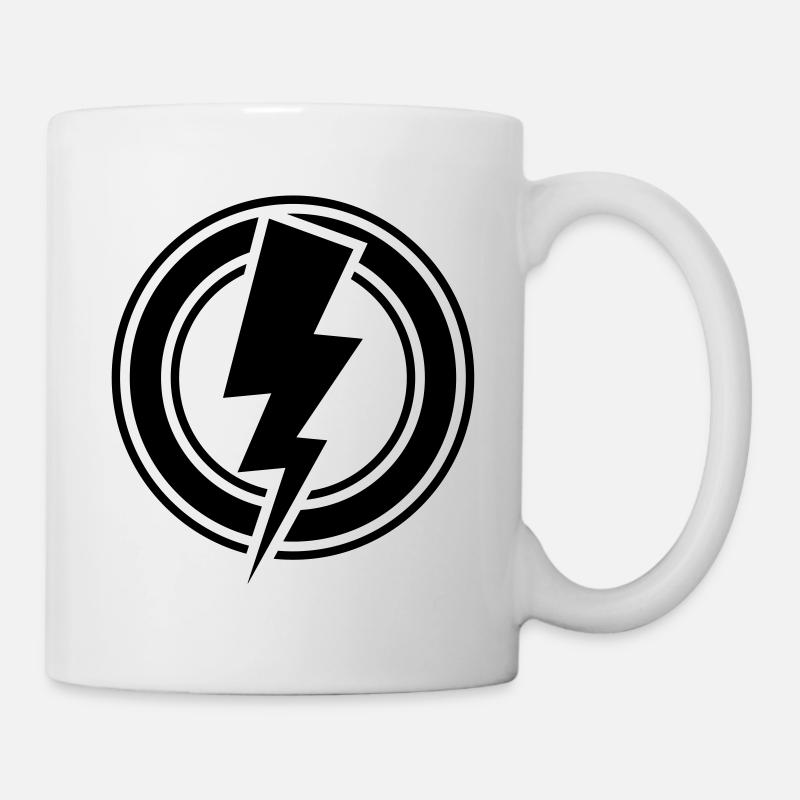 Blitz Symbol - Tasse - Weiß