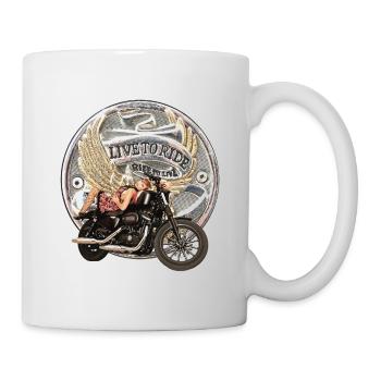 Pin-up Ségolène - Mug blanc - blanc - Droite