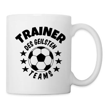Fußballtrainer des geilsten Teams - Tasse - Weiß - Rechts