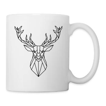 Geometric deer - Mug - white - Right