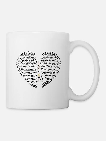 heart_swimmer - Tasse - Weiß