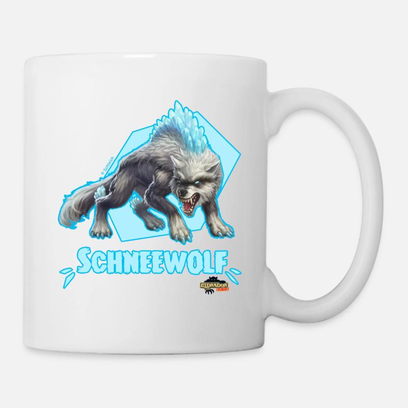 Schleich Eldrador Creatures Schneewolf Tassen - Tasse - Weiß