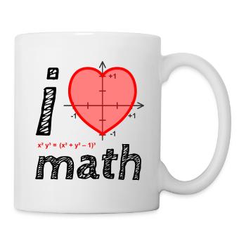 i love math - Tasse - Weiß - Rechts