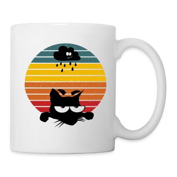 VINTAGE RETRO KATZE - Tasse - Weiß - Rechts