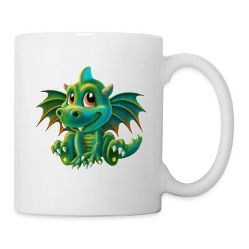 Dragon mignon - Mug blanc - blanc - Droite