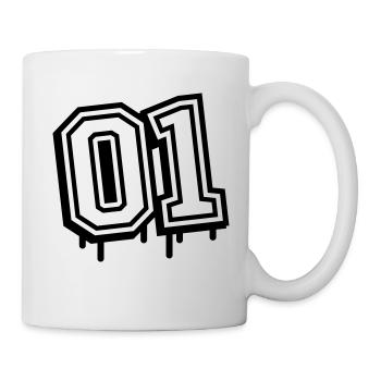 01 eins nummer 1 - Tasse - Weiß - Rechts