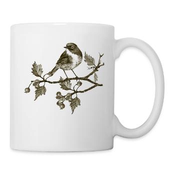 Oiseau - Mug blanc - blanc - Droite