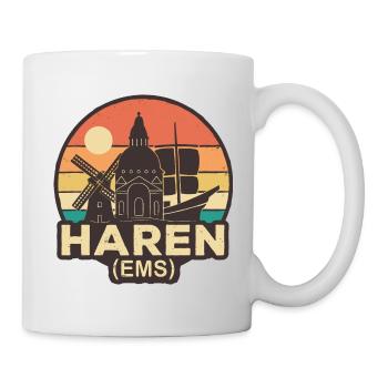 Haren (EMS) - Vintage - Mug blanc - blanc - Droite