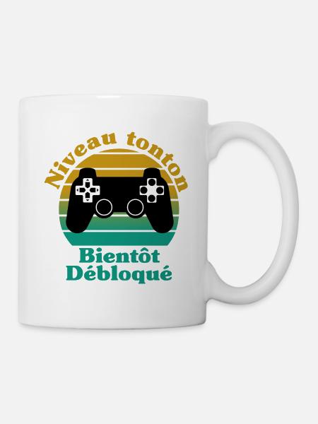 Annoncer grossesse tonton cadeau homme tshirt - Mug blanc - blanc