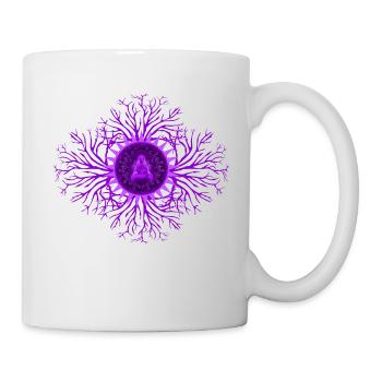 Chakra de la couronne Chakra - Mug blanc - blanc - Droite