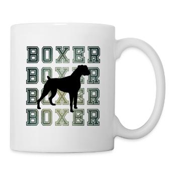 Disco Retro Boxer Dog - Mug - white - Right