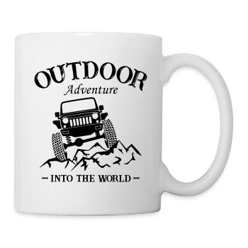 Aventure en plein air dans le monde Jeeps - Mug blanc - blanc - Droite