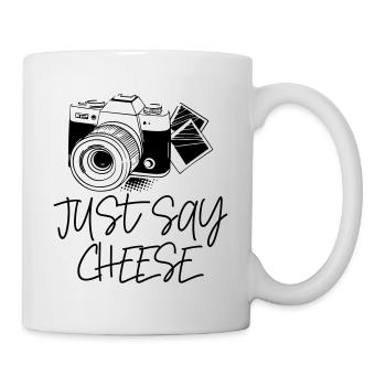 Il suffit de dire la photographie de fromage - Mug blanc - blanc - Droite