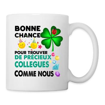 Collègues Précieux Cadeau Départ - Mug blanc - blanc - Droite