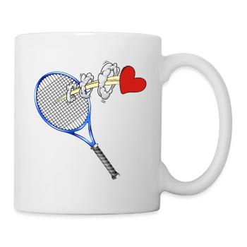 tennis matchball tennisball fuzzy-balls tennislove - Mug - white - Right