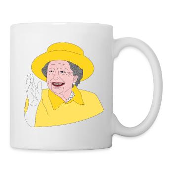 Elisabeth II. - 70. Thronjubiläum - Design Shirt - Tasse - Weiß - Rechts