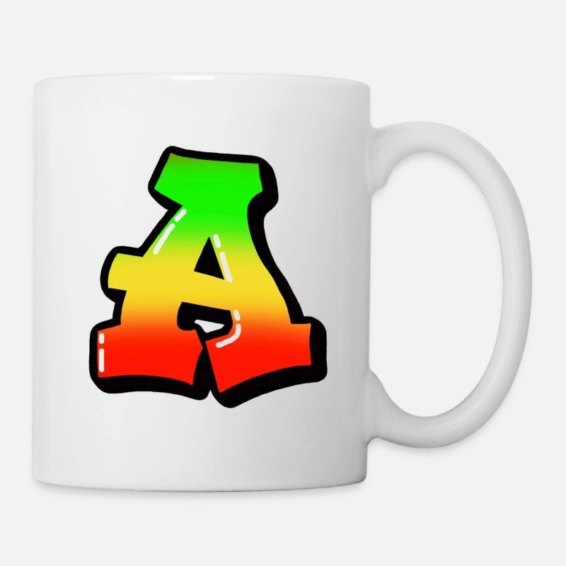 Un contour noir - Mug blanc - blanc