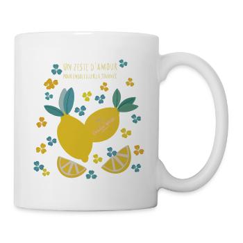 Zeste d‘amour - Mug blanc - blanc - Droite