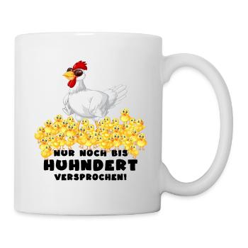hühner hühnerleben hühnerhaufen - Tasse - Weiß - Rechts