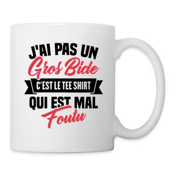 J'ai Pas Un Gros Bide - Mug blanc - blanc - Droite
