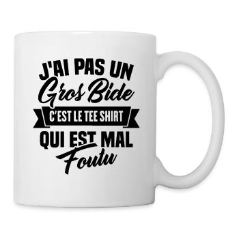 J'ai Pas Un Gros Bide - Mug blanc - blanc - Droite