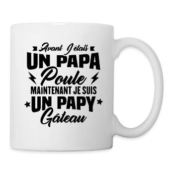 Je suis un papy gâteau, Humour cadeau grand père - Mug blanc - blanc - Droite