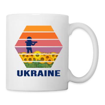 UKRAINE Soldat SONNENBLUME slava ukraini - Tasse - Weiß - Rechts
