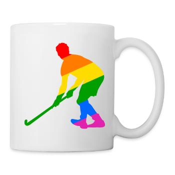 LGBTQ Feldhockeyspieler - Tasse - Weiß - Rechts