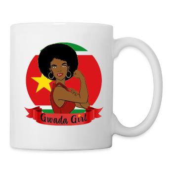 Guadeloupean woman The best Gwada Girl - Mug - white - Right