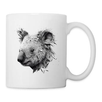 Koala Bären Tiere Geschenk Kunst Tiermotiv - Tasse - Weiß - Rechts