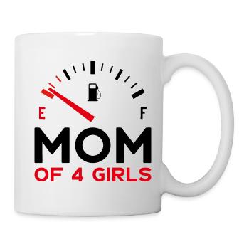 MOM OF 4 GIRLS - Mug - white - Right