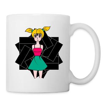 FEMME. FILLE. ADOLESCENT. JOURNEE DE LA FEMME - Mug blanc - blanc - Droite