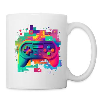 Retro colorful console - Mug - white - Right