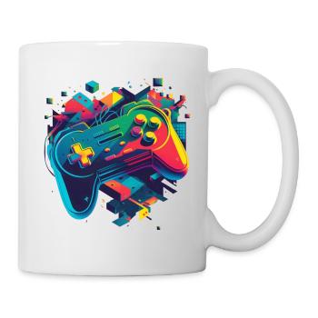 Retro Konsole - Tasse - Weiß - Rechts