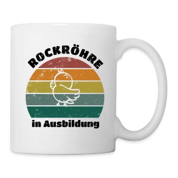 Rockröhre in Ausbildung retro schwarz - Tasse - Weiß - Rechts