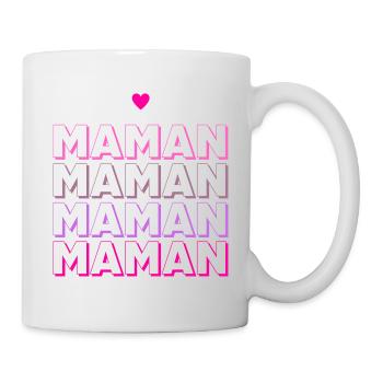 MAMAN - Mug blanc - blanc - Droite