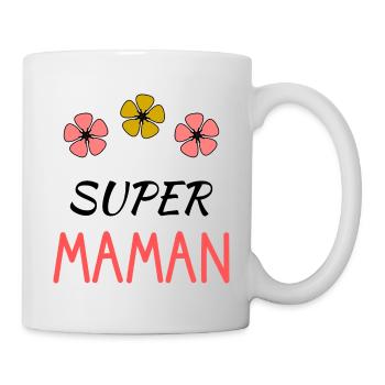 MAMAN. FÊTE DES MÈRES. BONNE FÊTE MAMAN. FÊTE - Mug blanc - blanc - Droite