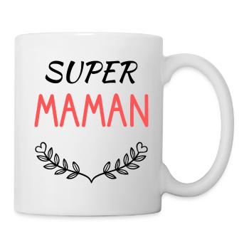 MAMAN. FÊTE DES MÈRES. BONNE FÊTE MAMAN. FÊTE - Mug blanc - blanc - Droite