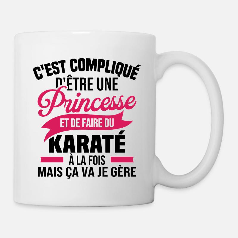 Princesse et karaté - Mug blanc - blanc