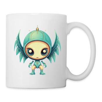 Alien Angel Wings Cyborg - Design futuriste - Mug blanc - blanc - Droite