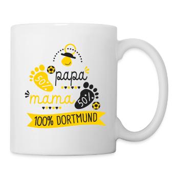 Geburt Fan des Fußballvereins Dortmund - Tasse - Weiß - Rechts