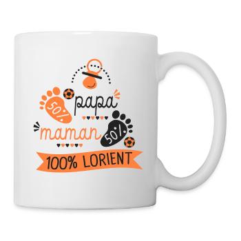 Naissance supporter football Lorient bretagne - Mug blanc - blanc - Droite