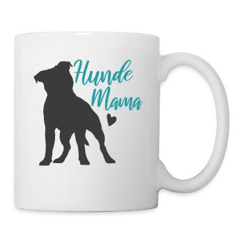 Hunde Mama Hundehalterin Geschenkidee - Tasse - Weiß - Rechts