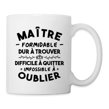 Maître formidable, Cadeau Maître école - Mug blanc - blanc - Droite