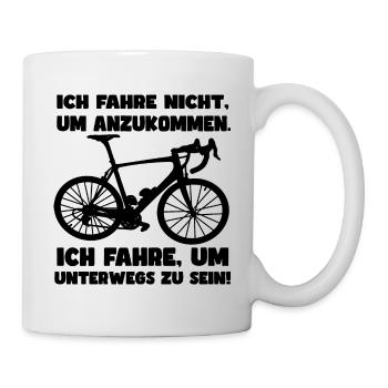 Lustiger Spruch für Rennradfahrer - Tasse - Weiß - Rechts