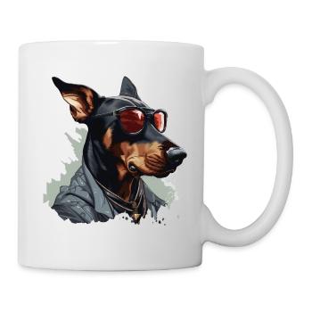 Protecteur urbain | Doberman Graffiti - Mug blanc - blanc - Droite