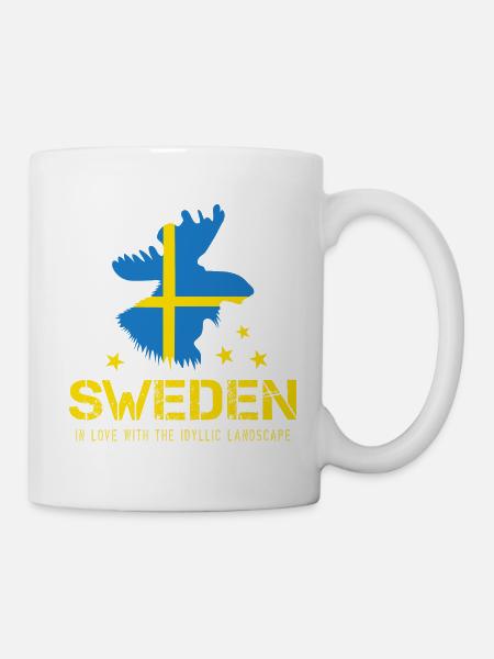 Schweden Sweden - Tasse - Weiß