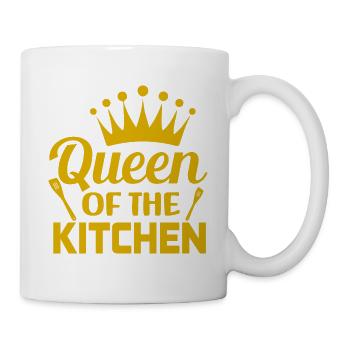 Queen Of The Kitchen. Kitchen Quote, Baking Quote. - Mug - white - Right