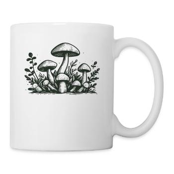 Schwammerl Pilze Spruch - Tasse - Weiß - Rechts