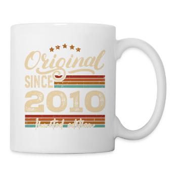 Original 2010 Jahrgang - 2010 Geburtstagsgeschenk - Tasse - Weiß - Rechts